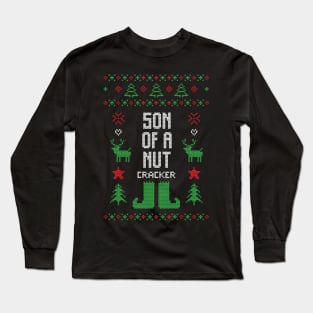 Merry Christmas Son of a Nutcracker Xmas Gift Ugly Long Sleeve T-Shirt